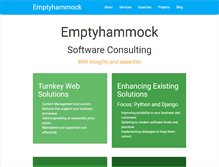 Tablet Screenshot of emptyhammock.com